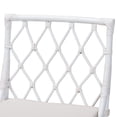 thumbnail image 5 of bali & pari Carwyn Bohemian White Rattan Dining Chair, 5 of 6