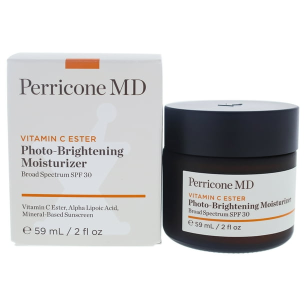 Crema hidratante fotoaclarante con éster de vitamina C SPF 30 de Perricone MD para unisex - Crema hidratante de 2 oz Perricone MD Vitamin C Ester Photo-Brightening Moisturizer SPF 30 Hidratante Unisex 2 oz