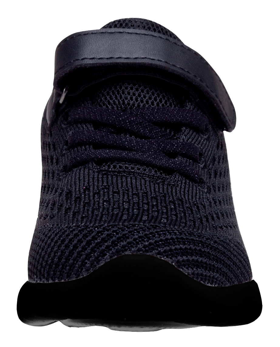NEWMALL Kids Breathable Mesh Sneakers, Black photo 4