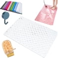 thumbnail image 1 of Casa and Beyond Shower Mat,Non Slip Bath Mat for Tub with Drain Holes,Secure and Easy to Clean,Drains Fast,Easy Dry&Cut,Soft Machine Washable Bathtub mat for Inside Shower, 1 of 7