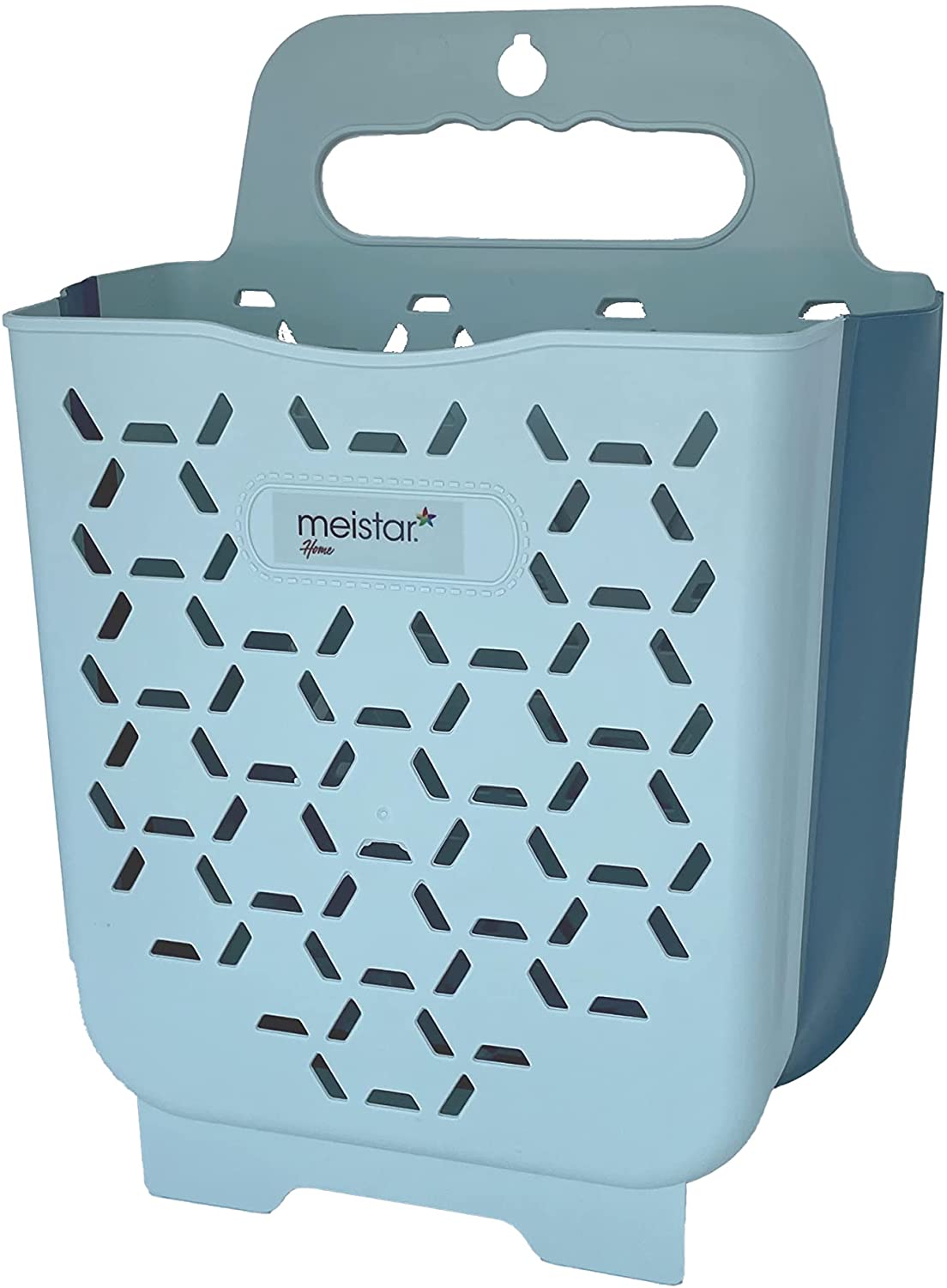 Meistar Foldable Plastic Baskets. Wall Hanging Storage Basket. 3.2 Gal