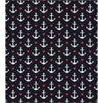 thumbnail image 3 of Anchor Duvet Cover Set Queen Size, Romantic Cruise Trip Pattern Little Hearts Vacation Sailor Love the Sea, Decorative 3 Piece Bedding Set with 2 Pillow Shams, Black Vermilion White, by Ambesonne, 3 of 3