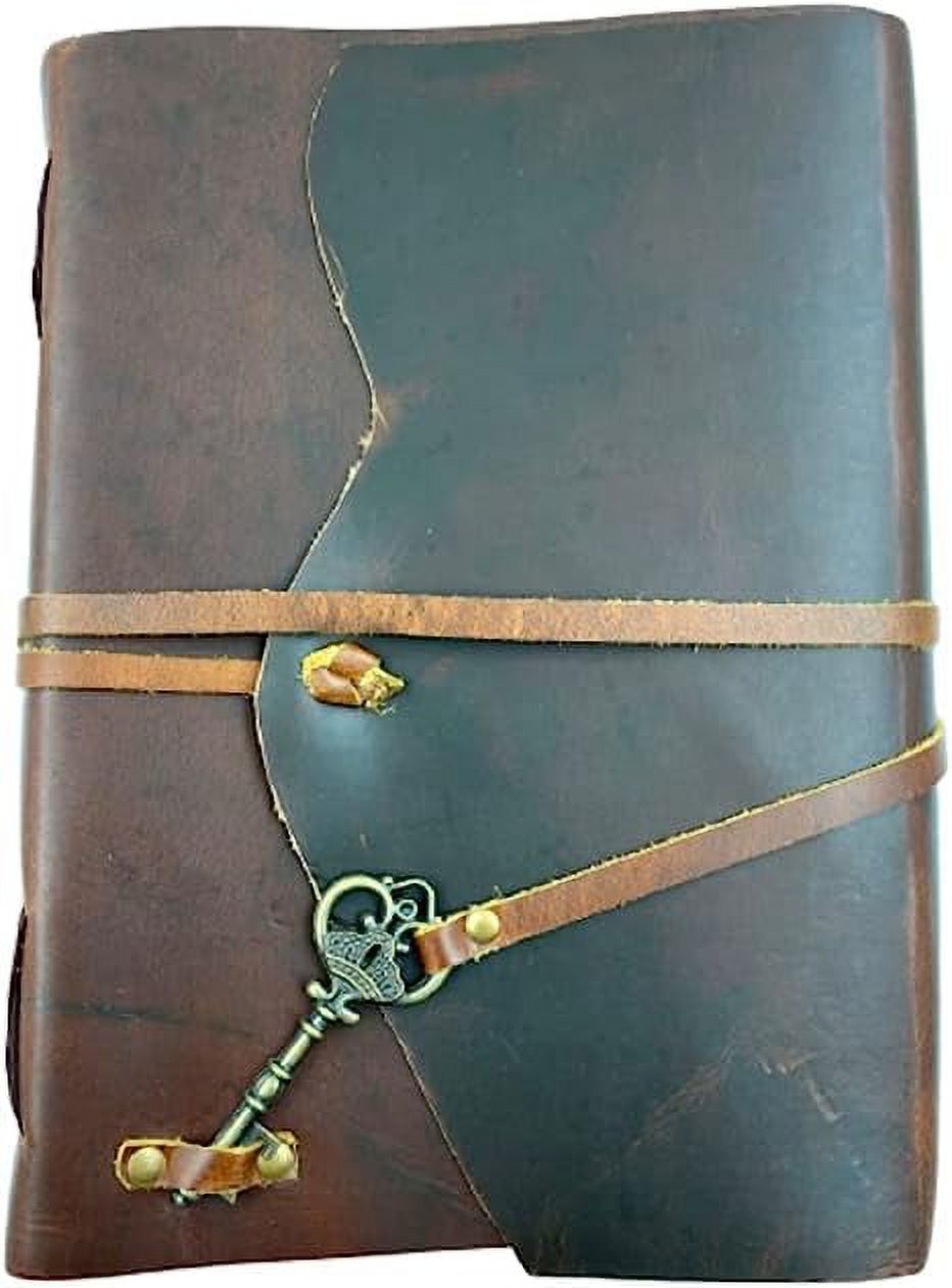 OVERDOSE Buff Meraf - Leather Journal (1000 Pages) for Men & Women Travel Journal & Sketch Writing Journal Diary Leather Bound Notebook Sketchbook Book of Shadows Size 7 X 10 Inches | 17 X 25 cm | A4