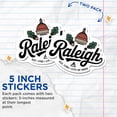 thumbnail image 4 of (2 Pack) Raleigh North Carolina Stickers - City of Oaks - NC State Capitol - 5" On Longest Side - Sticks to Smooth Flat Surfaces - Made in USA - BMCS17257, 4 of 7