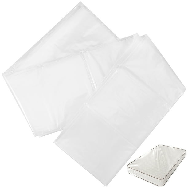 BRIGHTFUFU 2 pcs bolsa de colchón de plástico para almacenamiento en movimiento colchón impermeable cubre bolsas de cama bolsas de cama de servicio pesado suministros en movimiento
