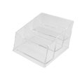 thumbnail image 5 of 1Pc Portatarjetas de visita transparente Estuche de almacenamiento de tarjetas de escritorio creativas Suministros de oficina (tres celosías), 5 of 5