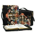 thumbnail image 3 of FOR U DESIGNS Mushroom Floral Plants Leather Bible Cover Case Stylish Bible Bags for Kids with Strap Size 2XL Wear Resistant Bible Crossbody Bags for Sturdy Leather Bible Cover, 3 of 7