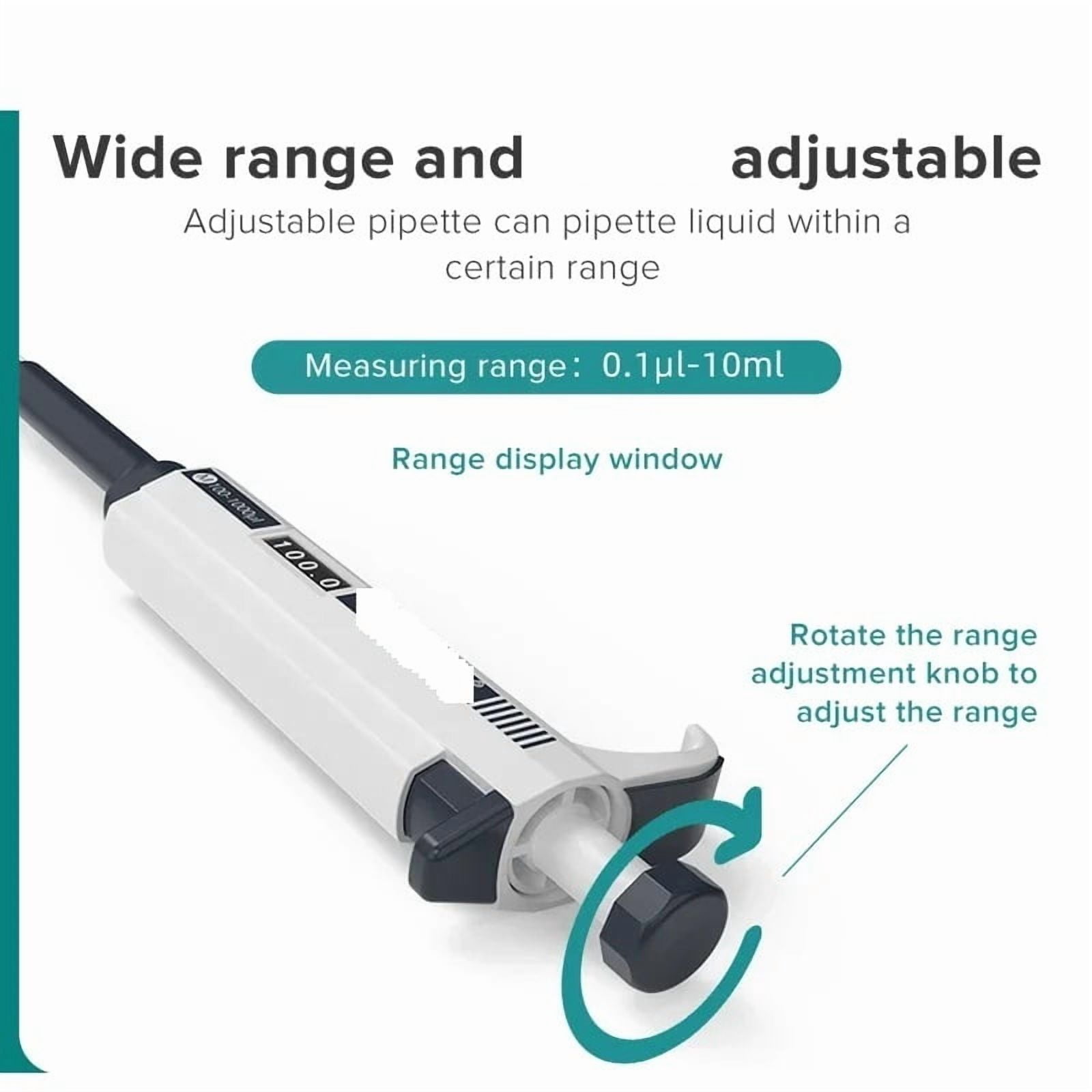 Laboratory Pipette Single Channel Of Pipettes Manual Adjustable Pipettor Digital Pipette Gun , High-Accurate