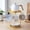 Yellow-Round, variant on Yellow Hexagon Metal Mug Storage Rack Countertop Organizer with 6 Hooks