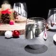 thumbnail image 2 of Juego de 4 Copas de Vino Sin Tallo MyGift, 530 ml, Detalle Plateado, 2 of 7