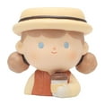 thumbnail image 2 of jinwen Cartoon Flower Planter with Drainage Flower Container for Indoor Tabletop Office Milk Tea, 2 of 9
