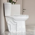 thumbnail image 4 of 2-Piece 1.1/1.6 GPF Dual flush Elongated 19 in. ADA Comfort Height Toilet in White Map 1000g, Soft-Close Seat Included, 4 of 20