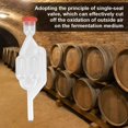 thumbnail image 4 of Tapón de fermentación Tubos de fermentación Esclusa de aire de plástico Válvula de escape de fermentación Esclusa de aire SAS Burbujeador transparente para elaborar vino y sidra 17,5 x 5,5, 4 of 5