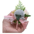 thumbnail image 3 of Rikyo 3" Artificial Silk Blackish Green Rose and Carnation Wedding Bouquet (2 Count), 3 of 6