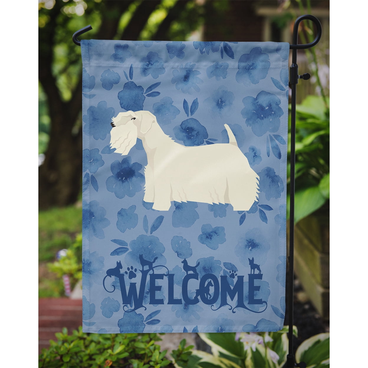 Sealyham Terrier Welcome Garden Flag