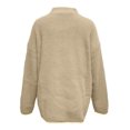 thumbnail image 2 of Vedolay Women's 2023 Fall Casual Long Sleeve Crew Neck Ribbed Knit Pullover Sweater,Beige S, 2 of 5