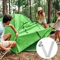 thumbnail image 7 of Uxcell 20pcs Single Button Kayak Paddle Snap Spring Clip 5x8x33mm 65Mn Spring Steel V-Shaped Hollow Lift Telescopic Locking Tube Pole Clips for Tent Umbrella Camping, 7 of 7