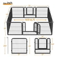 thumbnail image 3 of Dog Playpen Outdoor Puppy Exercise Pen Indoor Portable Pet Fence for Yard/RV Camping, 24 Inch 12 Panels, 3 of 5