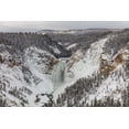 thumbnail image 2 of Frank, Jacob W. 24x17 Gold Ornate Wood Framed with Double Matting Museum Art Print Titled - Lower Falls from Lookout Point, Yellowstone National Park, 2 of 4