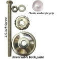 thumbnail image 5 of Set Of Six Silver Mirror Glass Cabinet Knobs by Perilla Home, 5 of 13