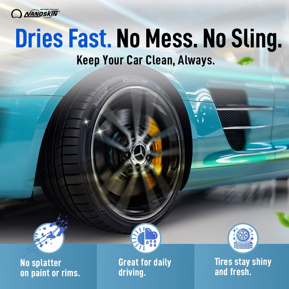 Nanoskin WET LOOK All Season Dressing 1 Gallon - Exterior Rubber & Plastic Solvent Based Dressing for Car Detailing | Produces a Deep, Rich, Long lasting shine | For Cars Trucks, Motorcycles, RVs