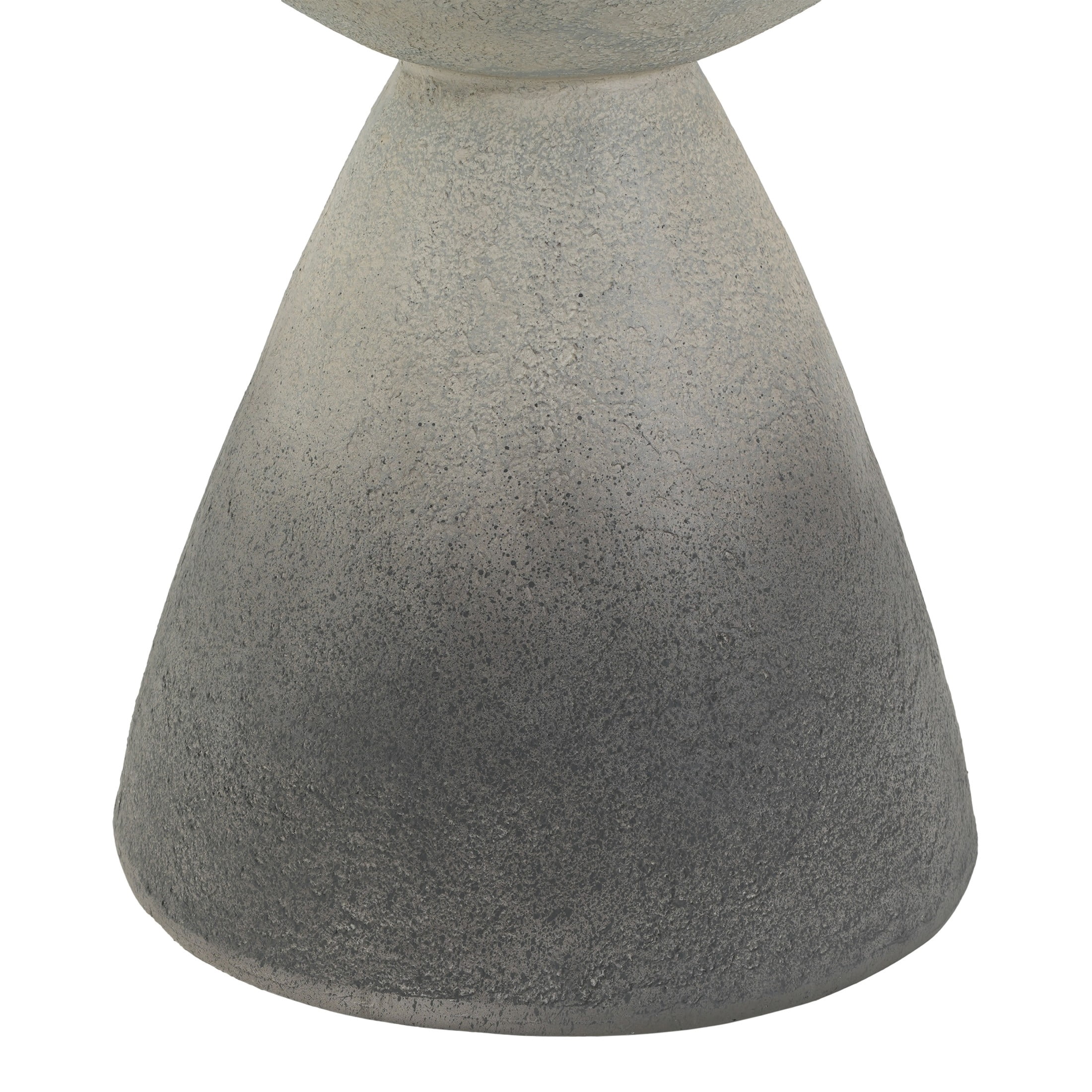 Christopher Knight Home MGO Hourglass Side Table, Indoor and Outdoor Accent End Table, Gradient Gray