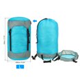 thumbnail image 2 of Unique Bargains Compression Stuff Sack, 18L L Size Waterproof Sleeping Bag Storage Sack Blue, 2 of 7
