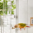 thumbnail image 2 of No Mess Bird Water Dispenser, Automatic Parrot Water Feeder with Spring Valve, Clear Cage Water Drinker, 2 of 7
