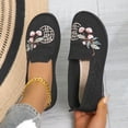 thumbnail image 4 of NexTorq Mesh Flats, Summer Shoes for Women, Athletic Shoes Women, Slip On Shoes Women, Casual Shoes Women's Summer Mesh Breathable Flat Shoes Ladies Comfort Light Women Slip on Loafers, Black, 36, 4 of 6