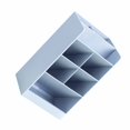 thumbnail image 4 of LetCart Portalápices Multiusos De Gran Capacidad Diseño Inclinado Simple Moderno Portalápices De 5 Compartimentos Para La Oficina De La Escuela En Casa(Azul), 4 of 5