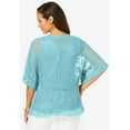 thumbnail image 2 of Jessica London Women's Plus Size Crochet Cardigan, 2 of 4