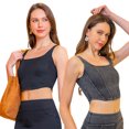 thumbnail image 2 of Zoeecloth Women Denim Jean Vests Sleeveless Athletic Denim Top Shirts Pullover Stretch Yoga Underwear S-XXL, 2 of 10