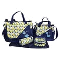 thumbnail image 1 of Juego de Bolsa de pañales Zulema Cambiador de pañales Mochila de hombro gran capacidad Azul Oscuro, 1 of 7