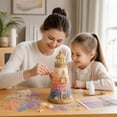 thumbnail image 3 of Christmas Decor Handmade 3D Craft Set Glowing Lighted Sea Glass Art Kits For Adults Beginner Friendly Lighthouse Kit Collection DIY Plastic Building Activity For Indoor Home Holiday Decoration,E, 3 of 7
