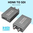 thumbnail image 1 of Micro convertidor 1080P compatible con HDMI a 3G HD SDI adaptador para cámara HDTV Monitor DVD, 1 of 8