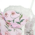 thumbnail image 6 of Elainilye Fashion Corset Tops for Women Sexy Lace-up Floral Print Fishbone Court Vintage Corset Straps Tank Shapewear,Pink, 6 of 8
