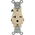 thumbnail image 1 of Outlet Leviton Prograde 20A 250V Single Ivory 6-20R, paquete de 1 unidad, 1 of 3