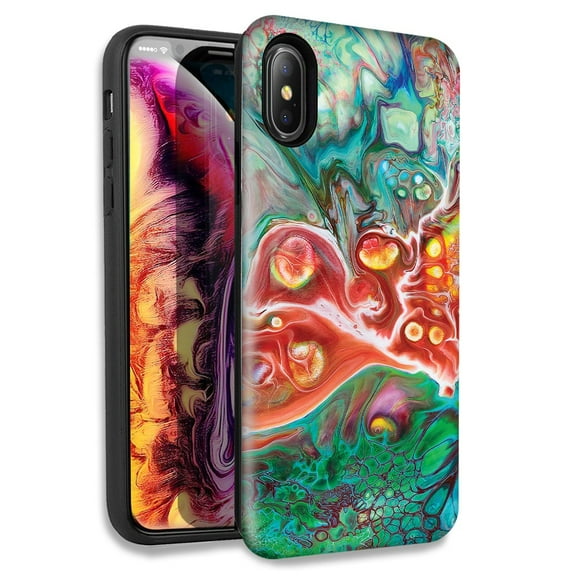 Mundaze Oil Painting 7 Double Layer Hybrid Case Cover For Apple iPhone XR