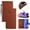 Brown, variant on for iPhone 16 Case Wallet Flip Magnetic Clasp Folio Case [Kickstand] with RFID Blocking Card Holders [Detachable Wrist Strap] Shockproof Premium PU Leather Phone Cover, Purple
