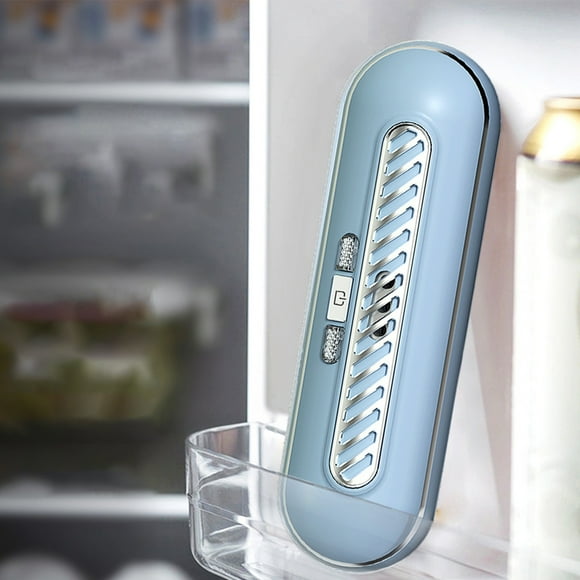 Fiudx Mini Desodorante Usb para Refrigerador, Recargable, Purificador Portátil para Refrigerador, Auto y Armario, Azul, Tamaño Compacto, Cable Usb Incluido.