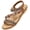 Brown, variant on Womens Flats Sandals Bohemian Beaded Comfort Dressy Summer Walking Shoes for Beach Travel Casual Wear