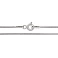 thumbnail image 3 of Brilliance Sterling Silver 1mm Round Snake necklace, 16inch Made In Italy white color, 3 of 4