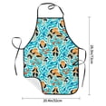 thumbnail image 2 of Yiaed Lovely Sea Otters Print Kitchen Apron with Hand Wipe Pockets,Big Pocket,Aprons for Women with Pockets, Waterproof for Cooking Baking, 2 of 7