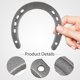 thumbnail image 5 of ColoMX 4pcs de hierro Horseshoe Decoraciones de pared para el hogar Pendientes de herradura Decors, 5 of 7