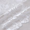 thumbnail image 7 of Homey Sheer Embroidered Pink Flowers Leaves Vine Window Treatment Valance Great for Kitchen Bedroom (White, 52Wx18L), 7 of 7