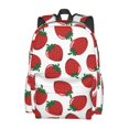 thumbnail image 2 of Disketp Hand Drawn Strawberry Mochila Escolar de Gran Capacidad y Peso Ligero, Mochila de Viaje Ideal para Escuela, Trabajo y Uso Diario, Cómoda y con Estilo, 2 of 8