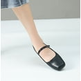thumbnail image 5 of KAQ Womens Ballet Mary Jane Flats Shoes Adjustable Strap Comfortable Square Closed Toe Versatile Chic Footwear with Latex Insole, 5 of 5