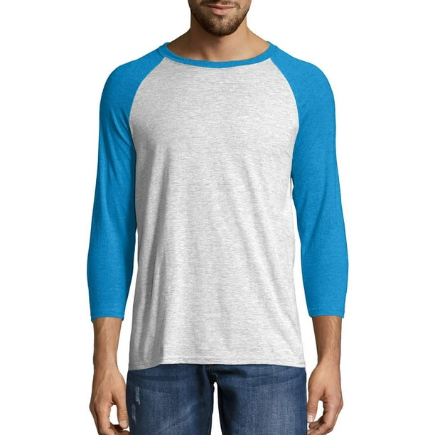 Hanes Hanes Men's and Big Men's XTemp Baseball Raglan Tee, Up To Size 3XL