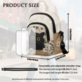 thumbnail image 6 of TSOVTHRID Small Crossbody Bag for Women Trendy Cell Phone Purse Wallet with Adjustable Strap Women's Shoulder Bag Handbags, Black Cat Daisy Heart Beige Print, 6 of 7