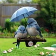 thumbnail image 5 of Spring Bluebird with Umbrella Garden Stake,Blue Bird with Umbrella Acrylic Garden Stake,Flat Lawn Decor,Garden Bird Statue,Easy Installation,Beautiful Handmade Birds for Outdoor & Home Decor, 5 of 8